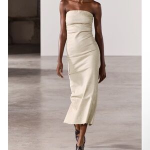 Zara fitted washed dress size M